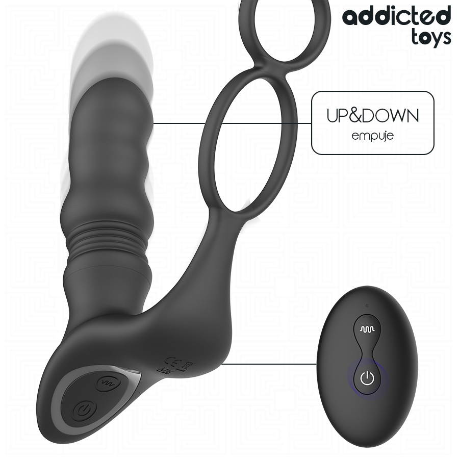 Masseur prostatique vibrant à poussée réglable — ADDICTED TOYS