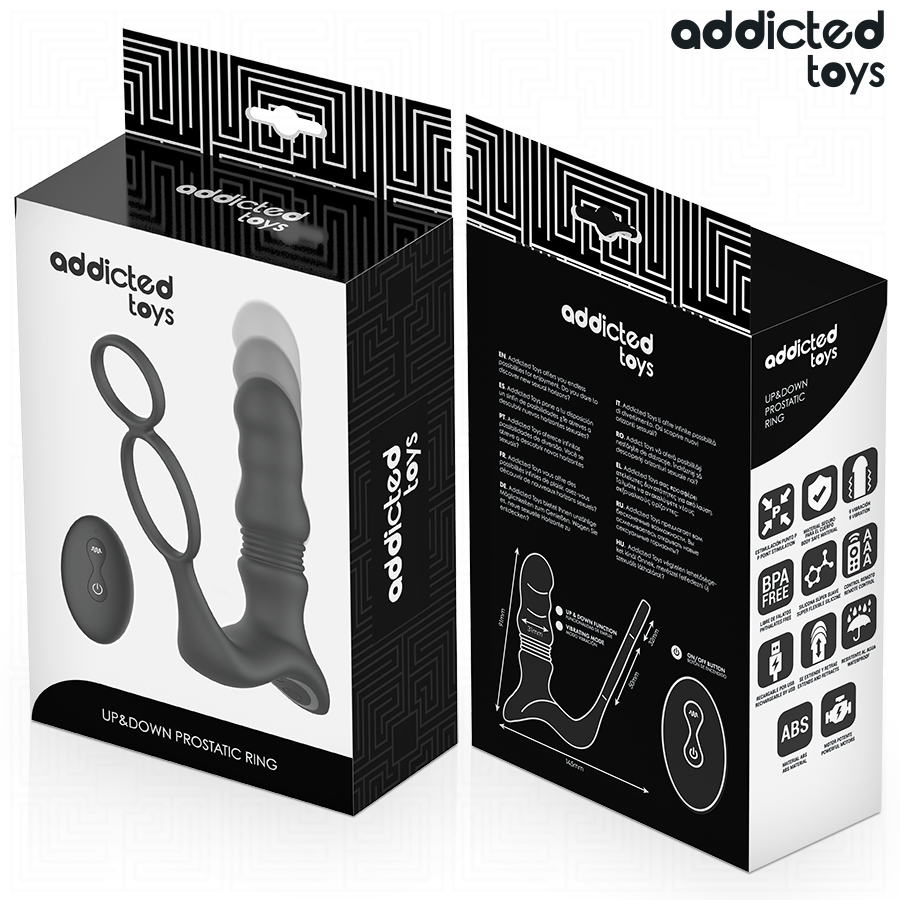 Masseur prostatique vibrant à poussée réglable — ADDICTED TOYS