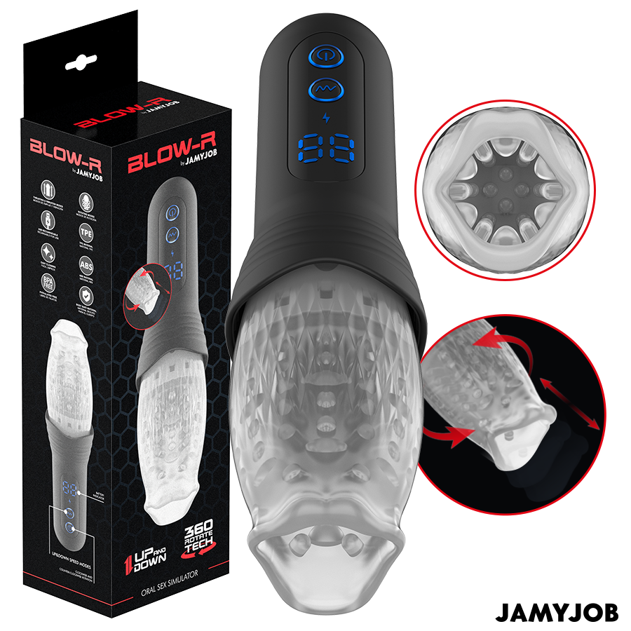 Masturbateur automatique à poussée et rotation — JAMYJOB