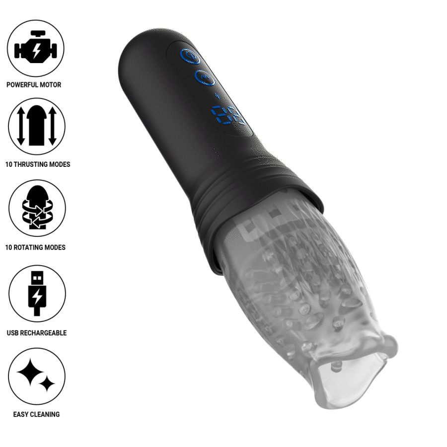 Masturbateur automatique à poussée et rotation — JAMYJOB