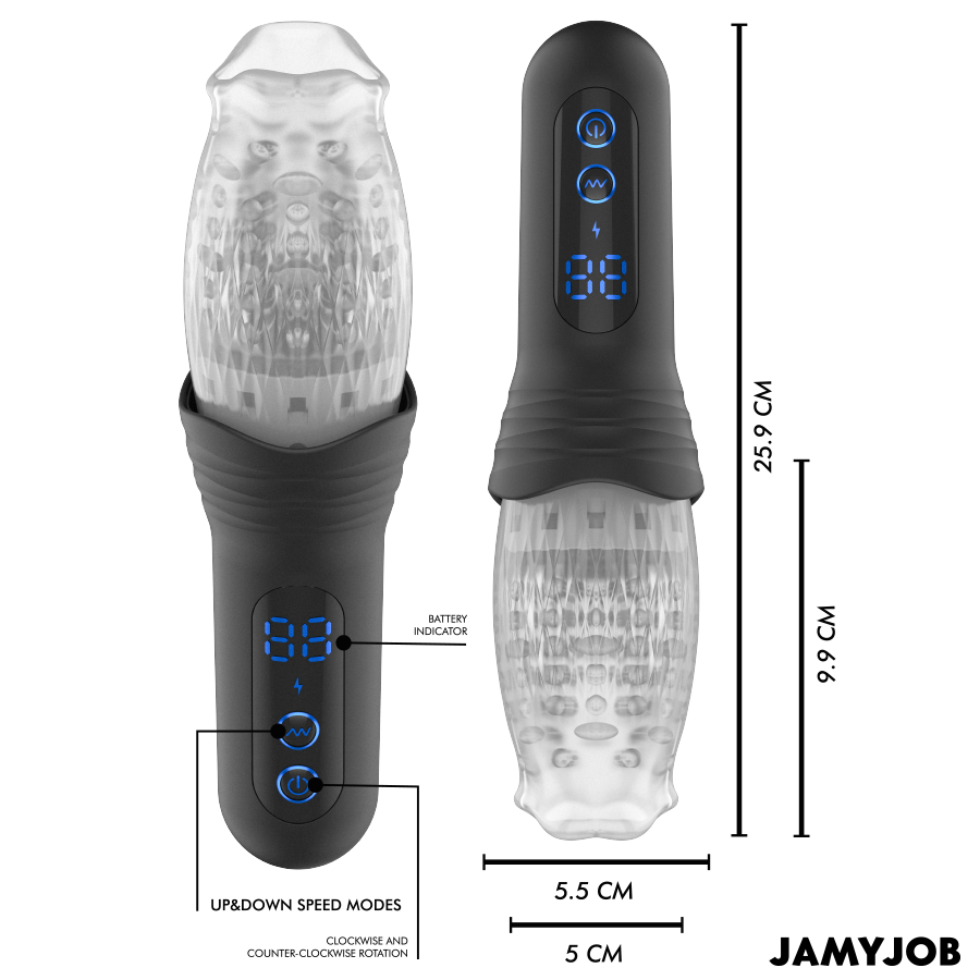 Masturbateur automatique à poussée et rotation — JAMYJOB