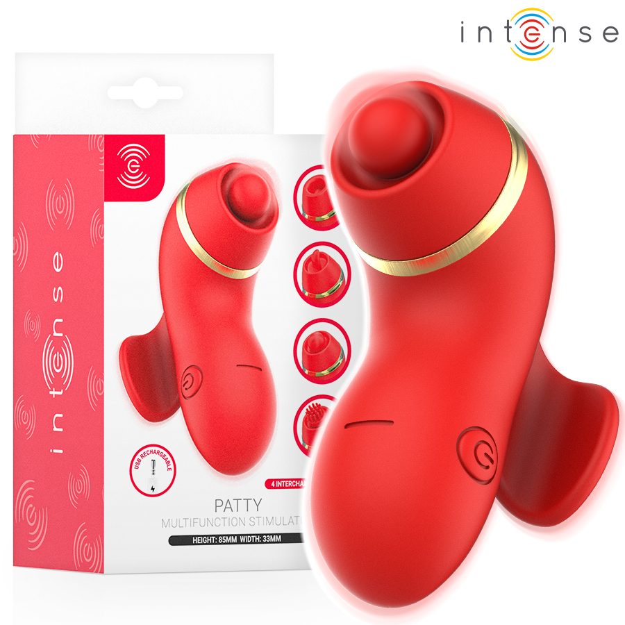 Stimulateur 4-en-1 : succion, tapotement, griffade et léchage — INTENSE HIGH TECH