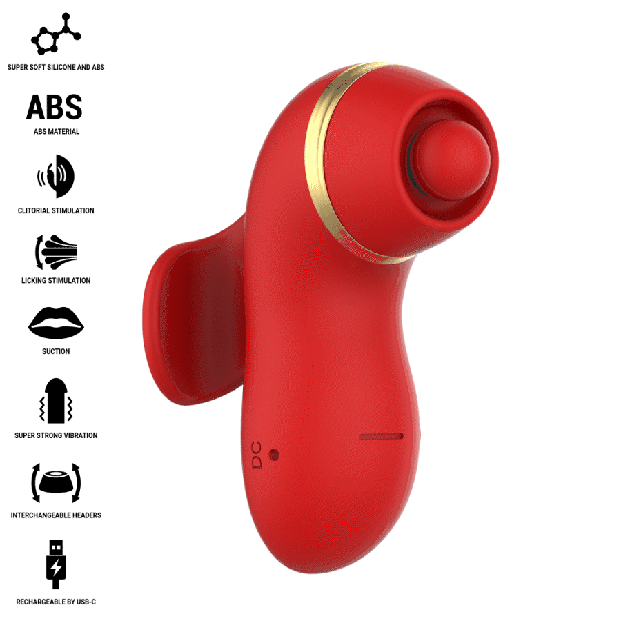 Stimulateur 4-en-1 : succion, tapotement, griffade et léchage — INTENSE HIGH TECH