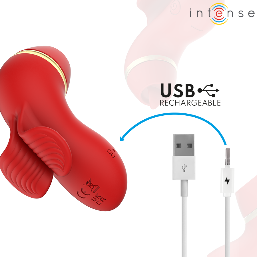 Stimulateur 4-en-1 : succion, tapotement, griffade et léchage — INTENSE HIGH TECH