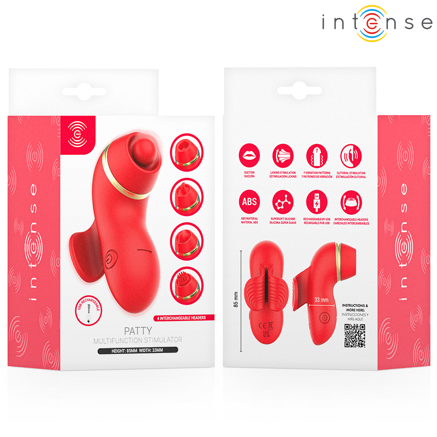 Stimulateur 4-en-1 : succion, tapotement, griffade et léchage — INTENSE HIGH TECH