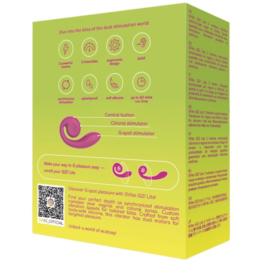 Double stimulateur vibrant point G et clitoris — SNAIL VIBE