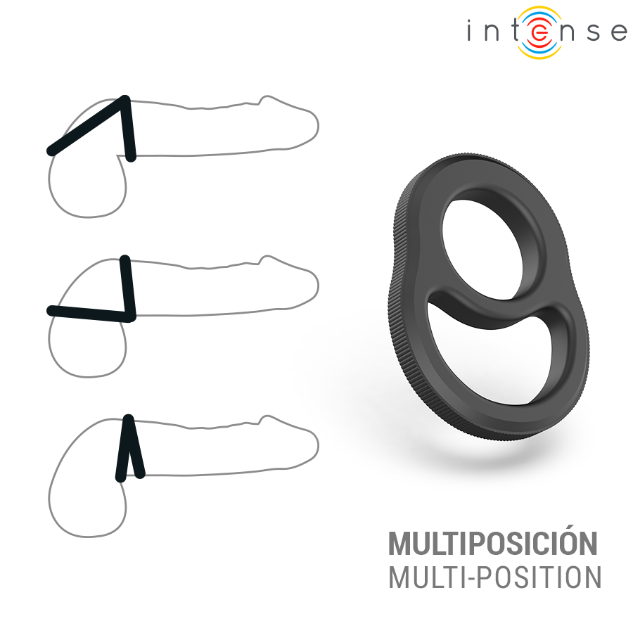 Double anneau pénien ajustable — INTENSE FOR HIM