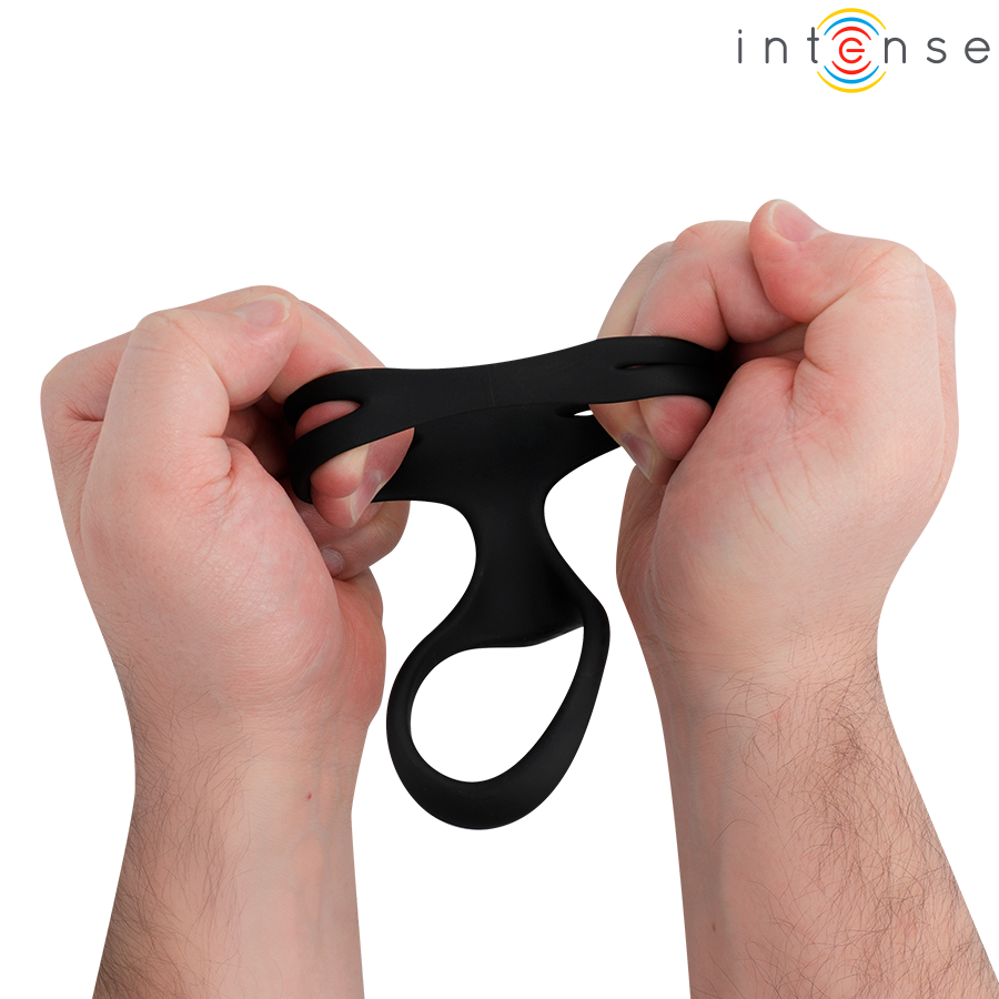 Anneau pénien double avec extension — INTENSE FOR HIM