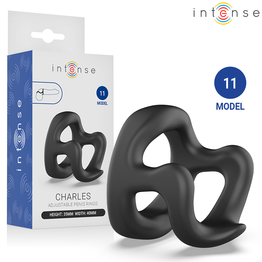 Anneau pénien forme H réglable — INTENSE FOR HIM
