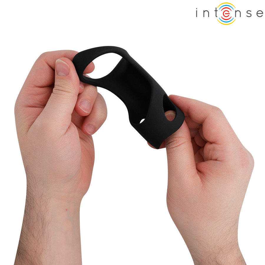 Anneau pénien vibrant réglable avec extension — INTENSE FOR HIM