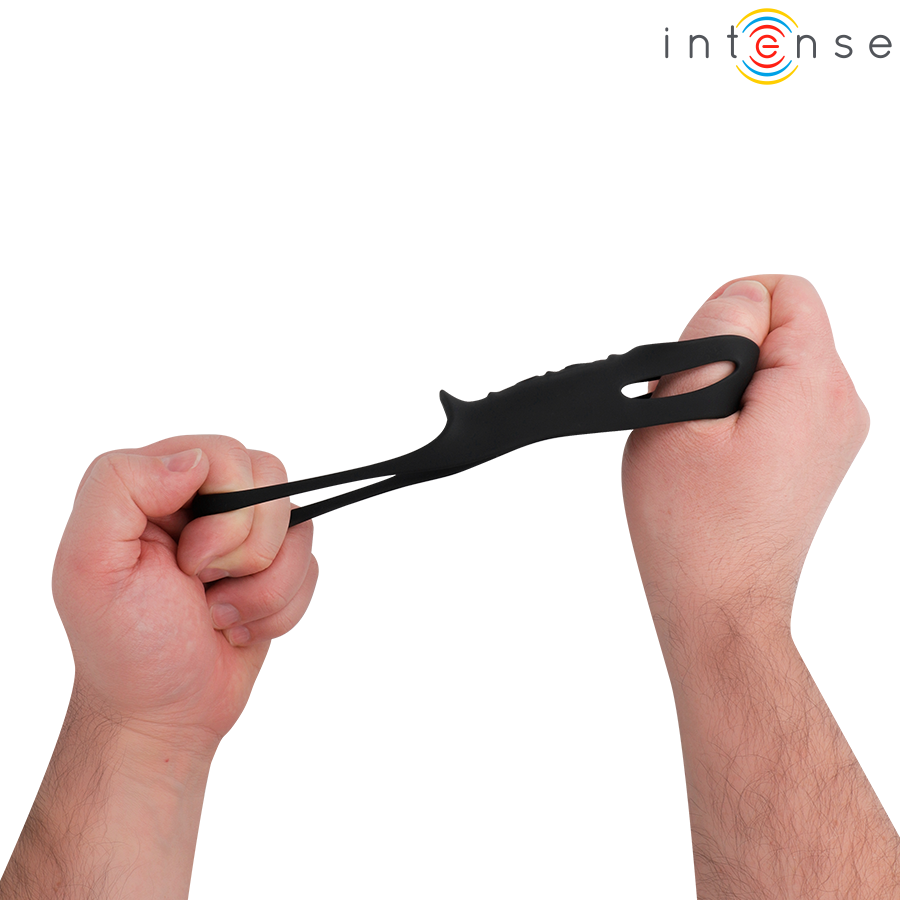 Anneau pénien vibrant réglable avec extension — INTENSE FOR HIM