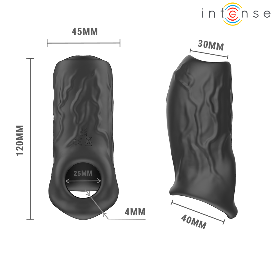 Anneau pénien vibrant texturé — INTENSE FOR HIM