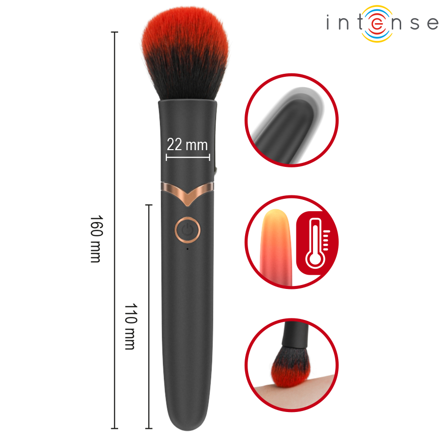 Brosse vibrante chauffante Emilia — INTENSE HIGH TECH