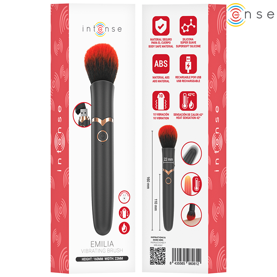 Brosse vibrante chauffante Emilia — INTENSE HIGH TECH
