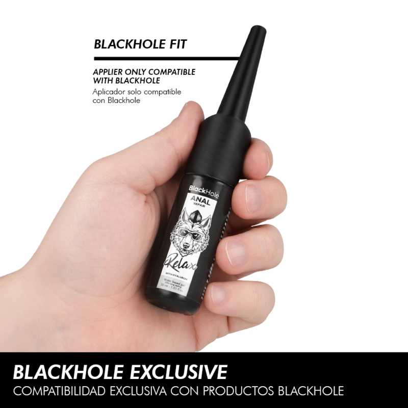 Applicateur de lubrifiant anal taille S 30 ml — Black Hole