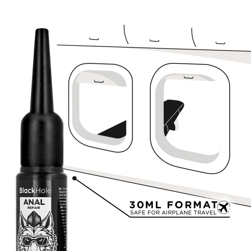 Applicateur de lubrifiant anal taille S 30 ml — Black Hole