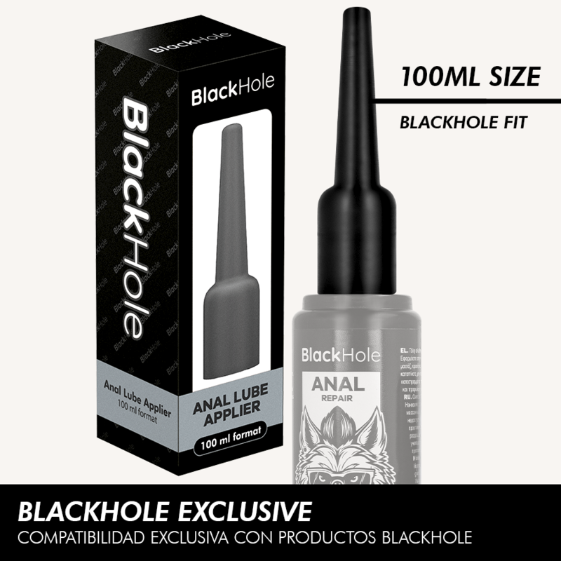 Applicateur de lubrifiant anal ergonomique — BLACK HOLE