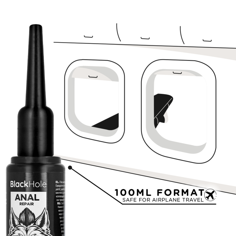 Applicateur de lubrifiant anal ergonomique — BLACK HOLE