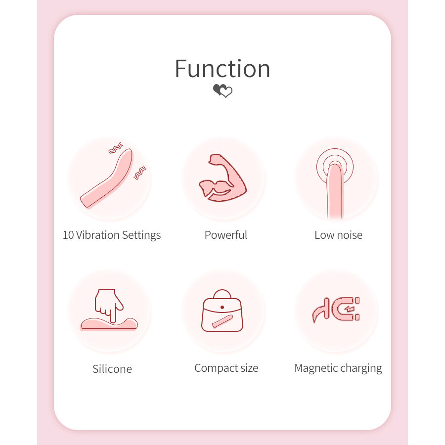 Vibrateur point G incurvé rose — PRETTY LOVE FLIRTATION
