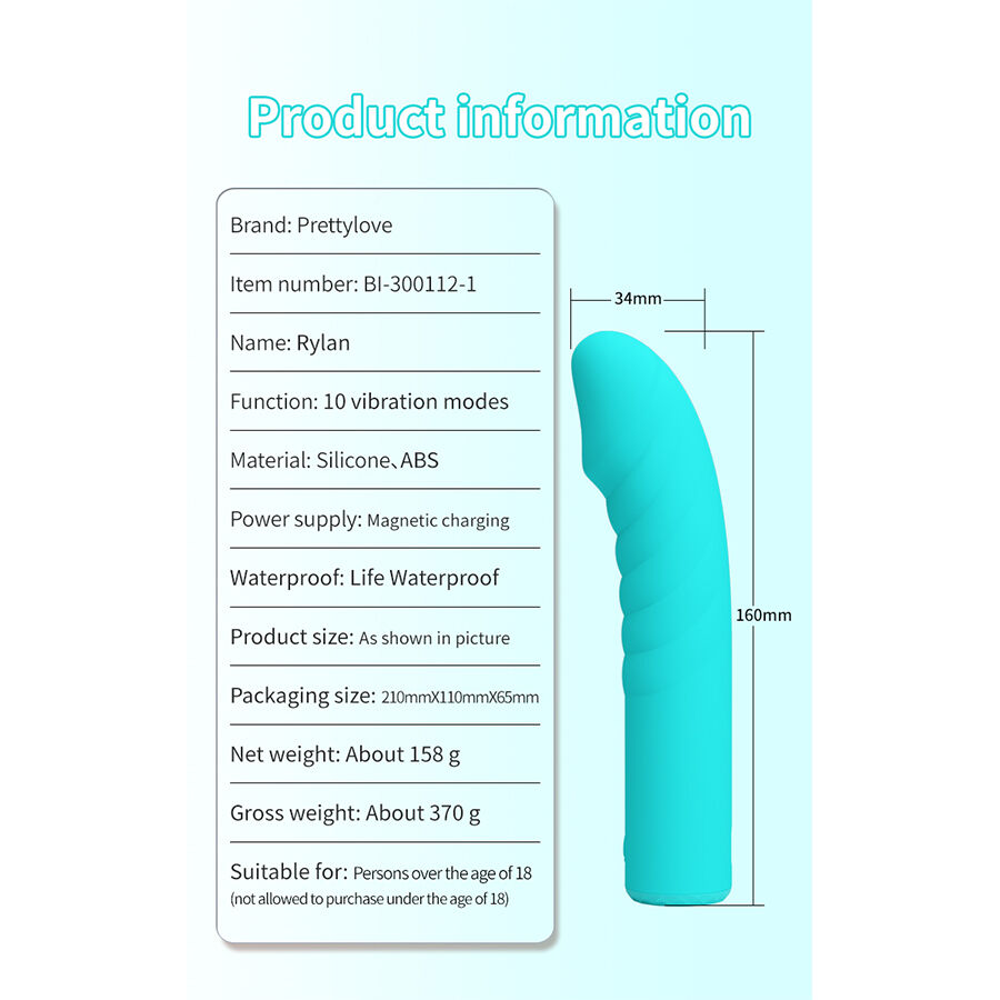Vibromasseur G-spot incurvé à lumière respirante — PRETTY LOVE FLIRTATION
