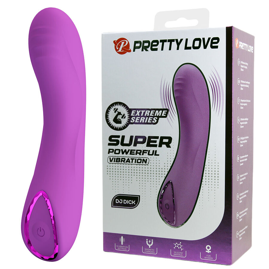 Vibromasseur point G violet avec anneau brillant — PRETTY LOVE SMART