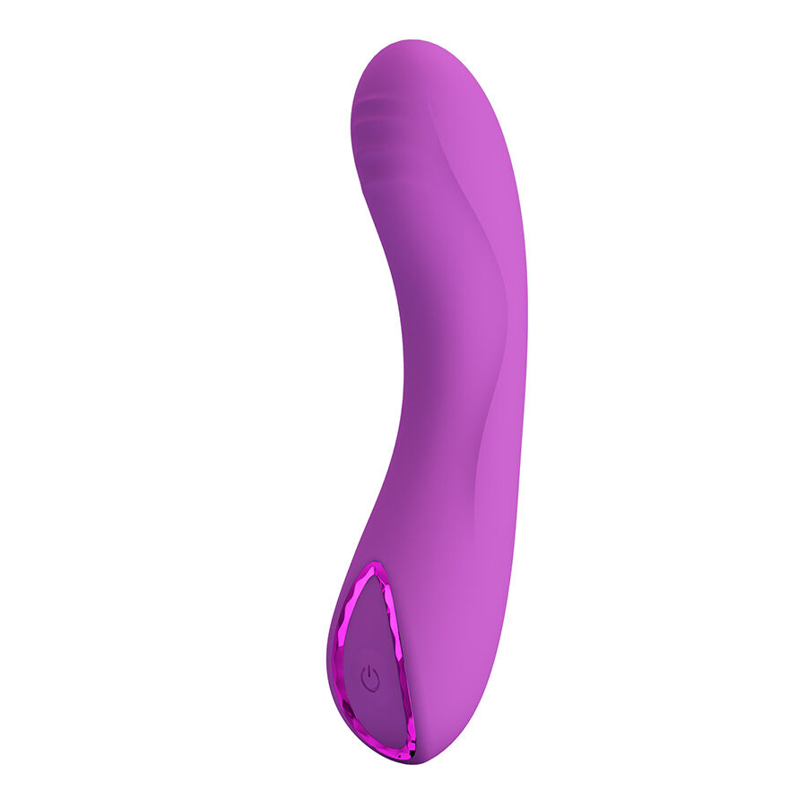 Vibromasseur point G violet avec anneau brillant — PRETTY LOVE SMART