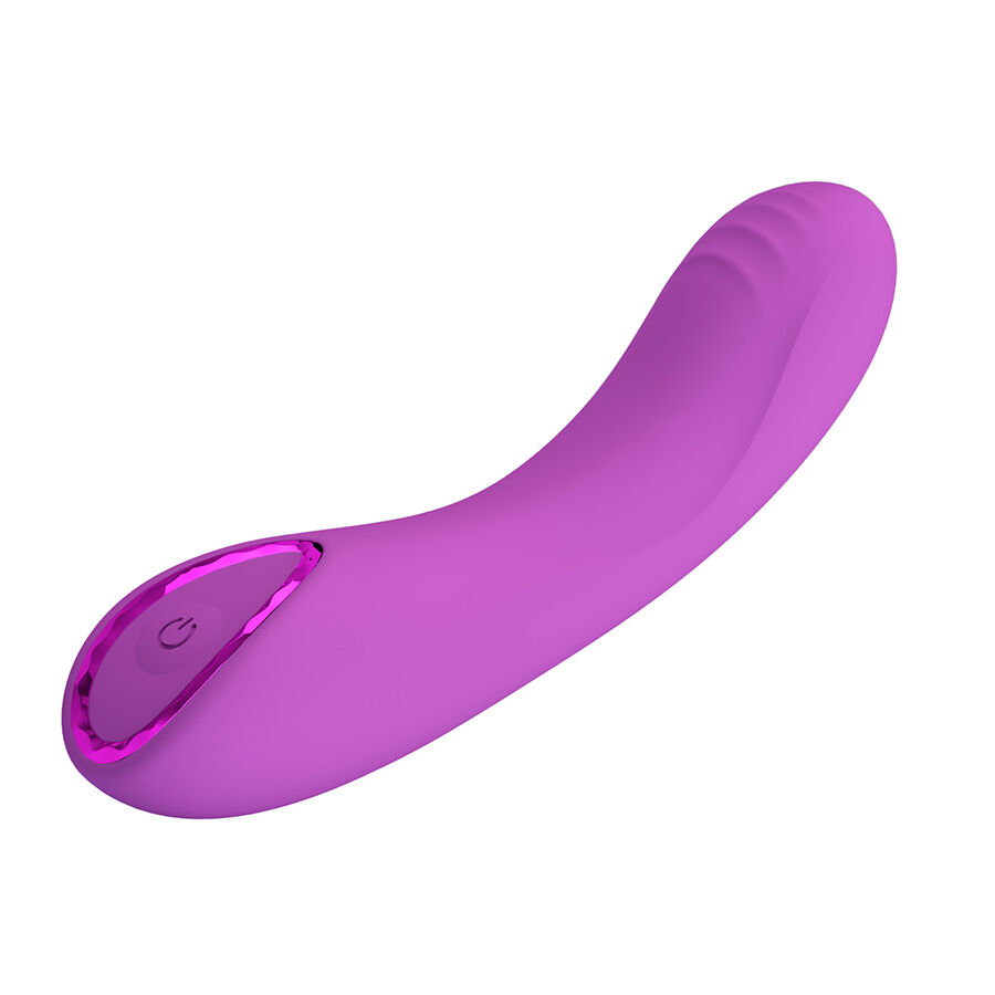 Vibromasseur point G violet avec anneau brillant — PRETTY LOVE SMART