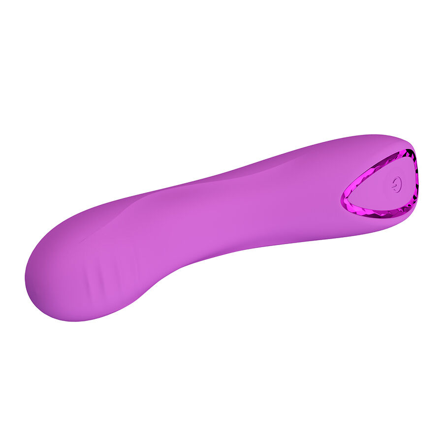Vibromasseur point G violet avec anneau brillant — PRETTY LOVE SMART