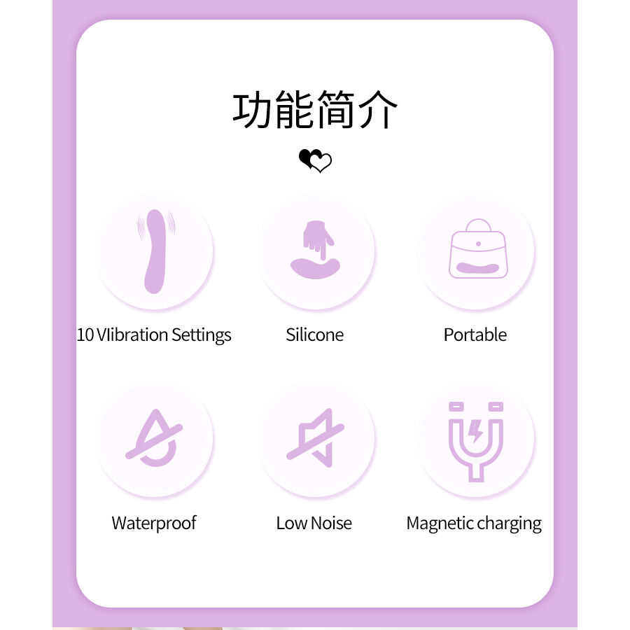 Vibromasseur point G violet avec anneau brillant — PRETTY LOVE SMART