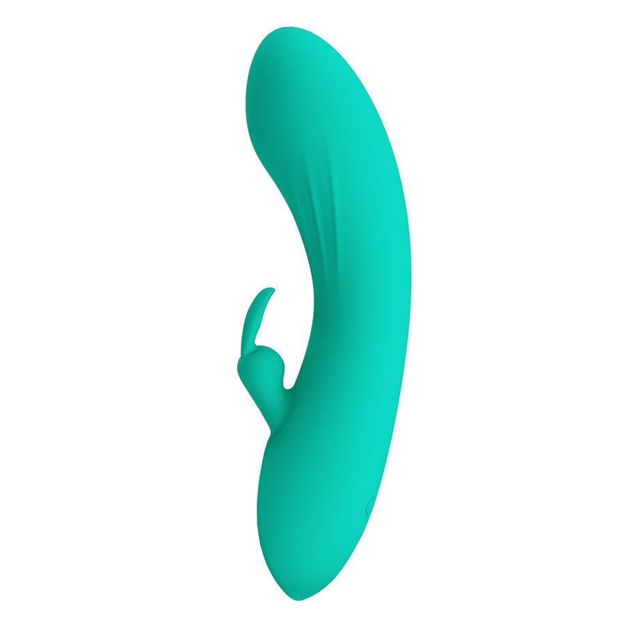 Vibromasseur G-spot turquoise avec stimulateur externe — PRETTY LOVE FLIRTATION