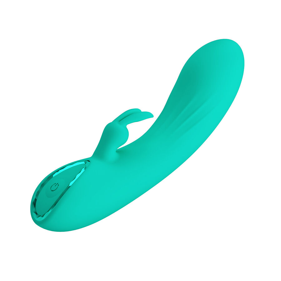 Vibromasseur G-spot turquoise avec stimulateur externe — PRETTY LOVE FLIRTATION