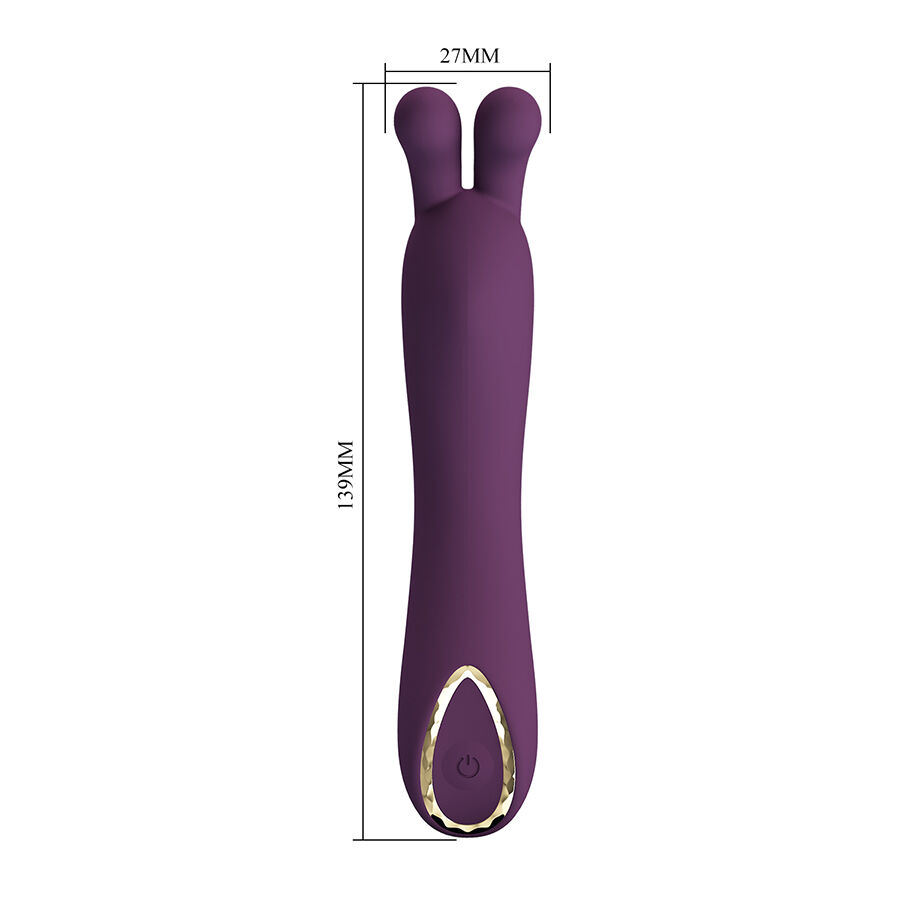 Vibrateur point G double stimulation au design raffiné — PRETTY LOVE SMART