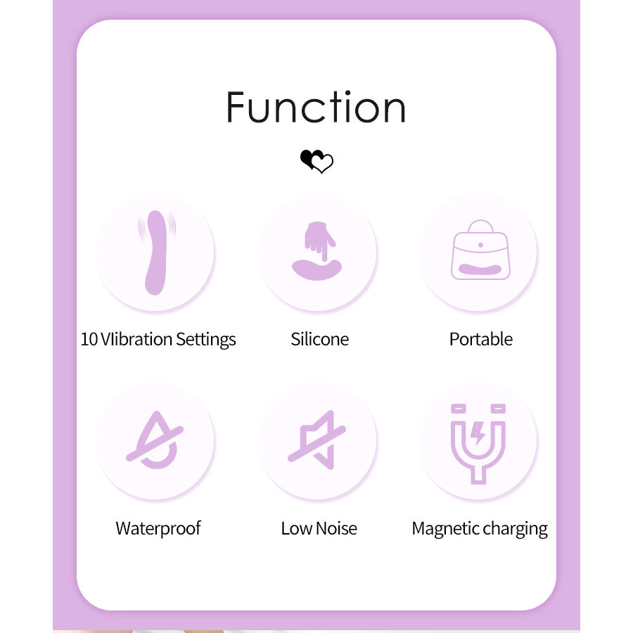 Vibrateur point G double stimulation au design raffiné — PRETTY LOVE SMART