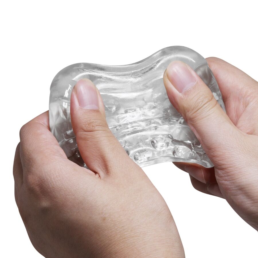 Masturbateur à double entrée en silicone transparent — PRETTY LOVE MALE