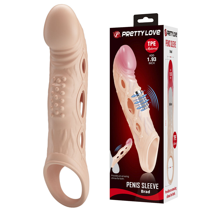 Manchon vibrant pour stimulation partagée — PRETTY LOVE MALE
