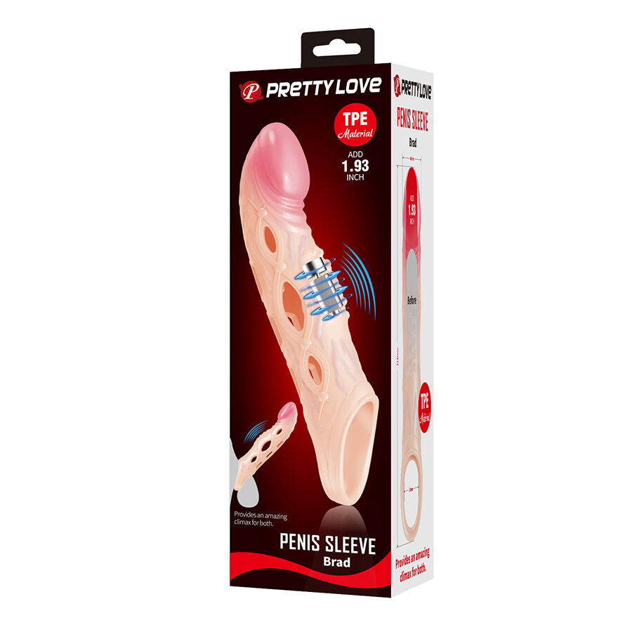 Manchon vibrant pour stimulation partagée — PRETTY LOVE MALE