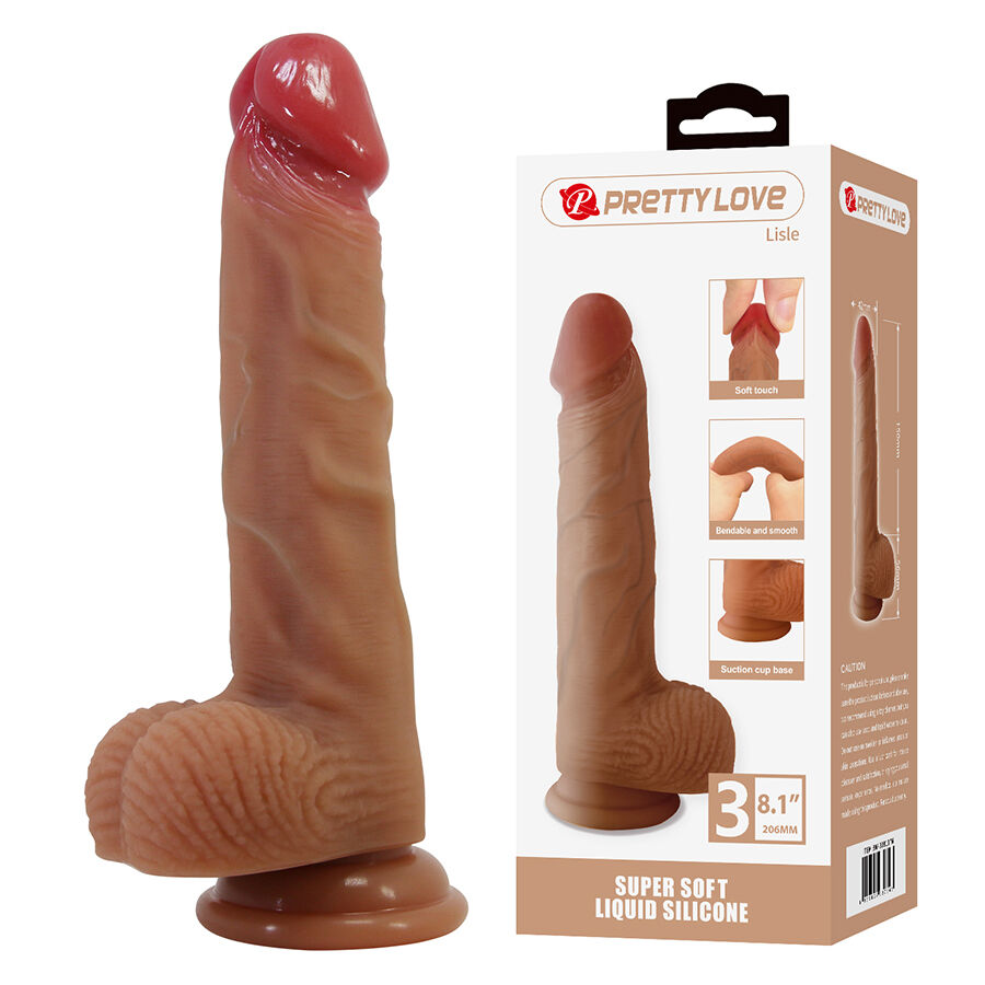 Gode réaliste avec ventouse, 20,6 cm — PRETTY LOVE HIGH GRADE