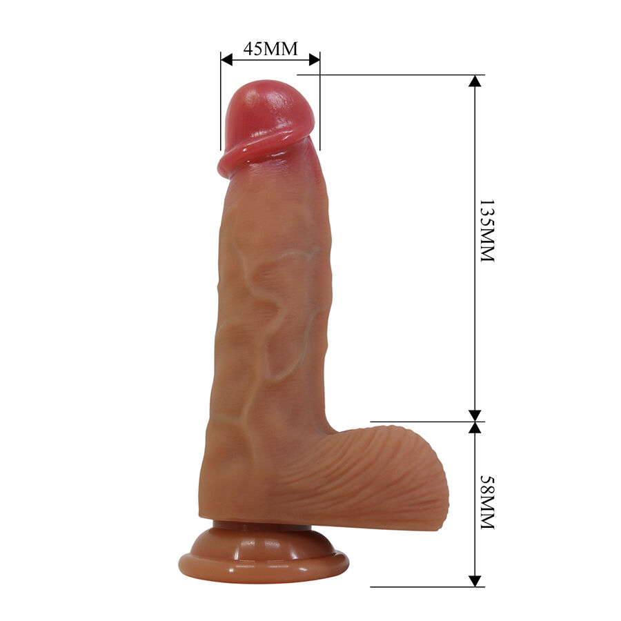 Godemichet réaliste avec ventouse 19,3 cm — PRETTY LOVE HIGH GRADE