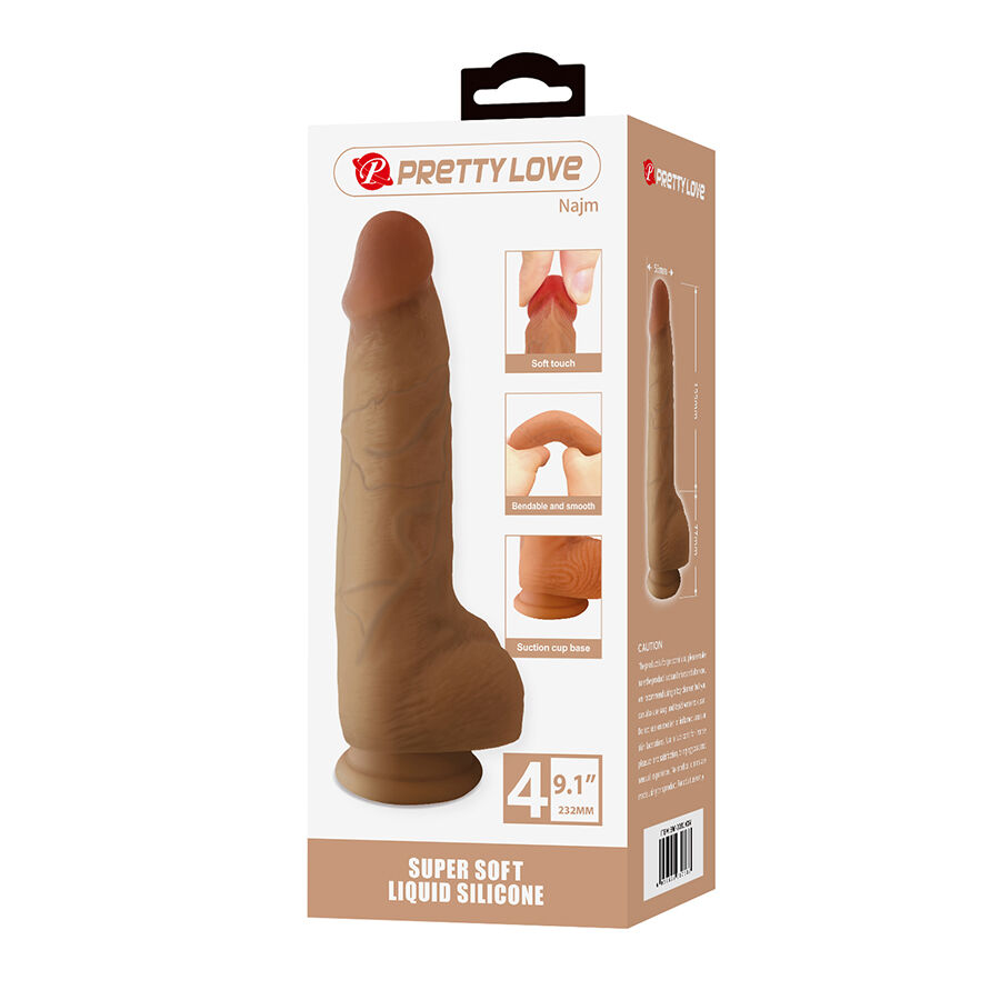 Godemichet réaliste texturé avec ventouse — PRETTY LOVE HIGH GRADE