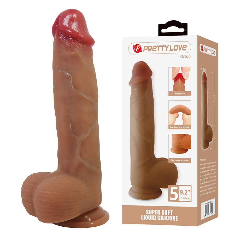 Dildo réaliste texturé avec ventouse — PRETTY LOVE HIGH GRADE