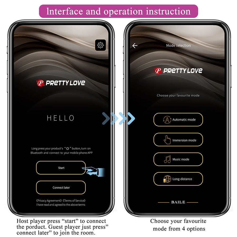 Vibrateur invisible connecté pour couples — PRETTY LOVE SMART