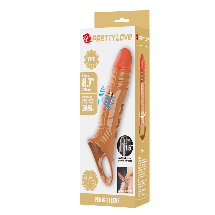 Manchon pénien vibrant ultra-réaliste — PRETTY LOVE MALE