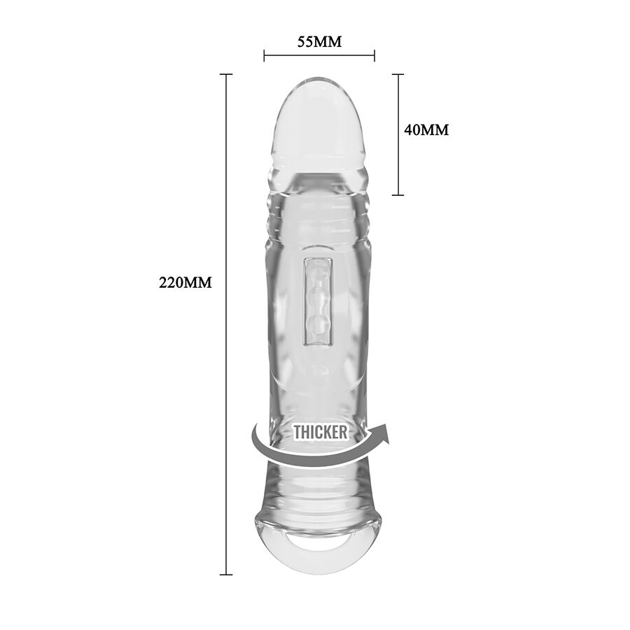 Manchon transparent gainant pour pénis — PRETTY LOVE MALE