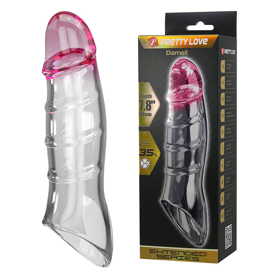 Manchon pénien transparent à effet naturel — PRETTY LOVE MALE