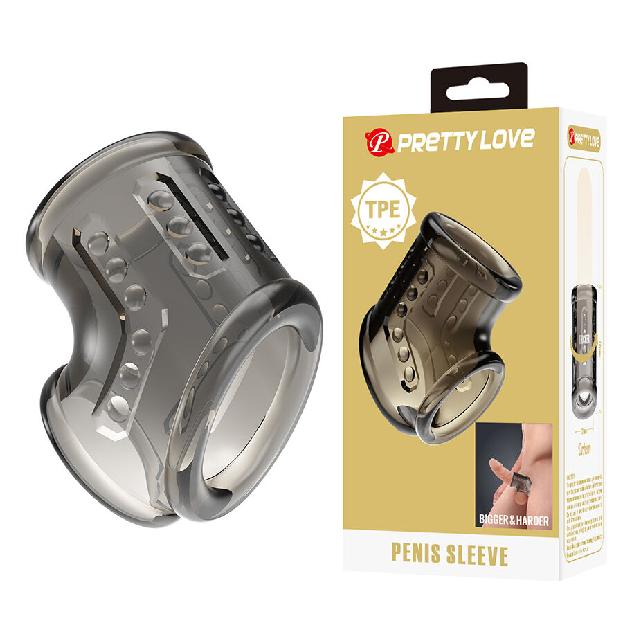 Anneau manchon pénis texturé — Pretty Love Male