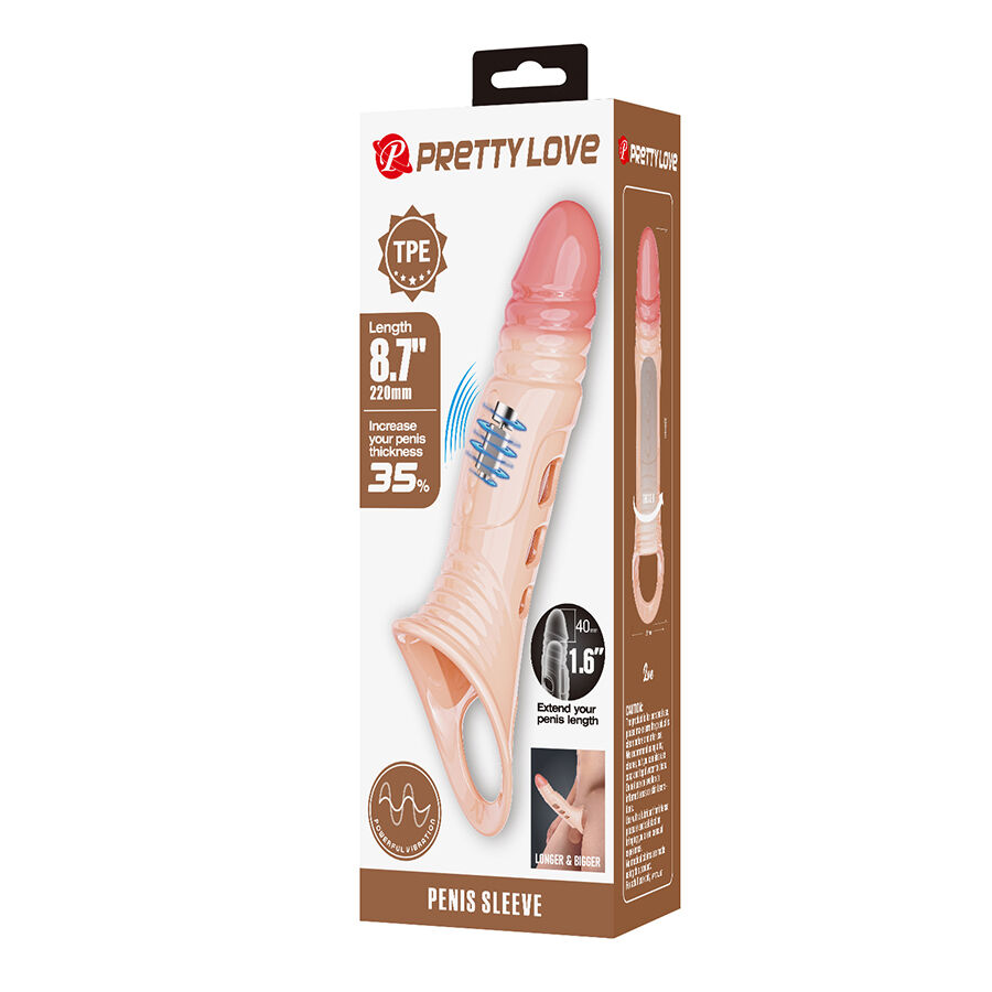 Manchon vibrant pour pénis ultra-réaliste — PRETTY LOVE MALE