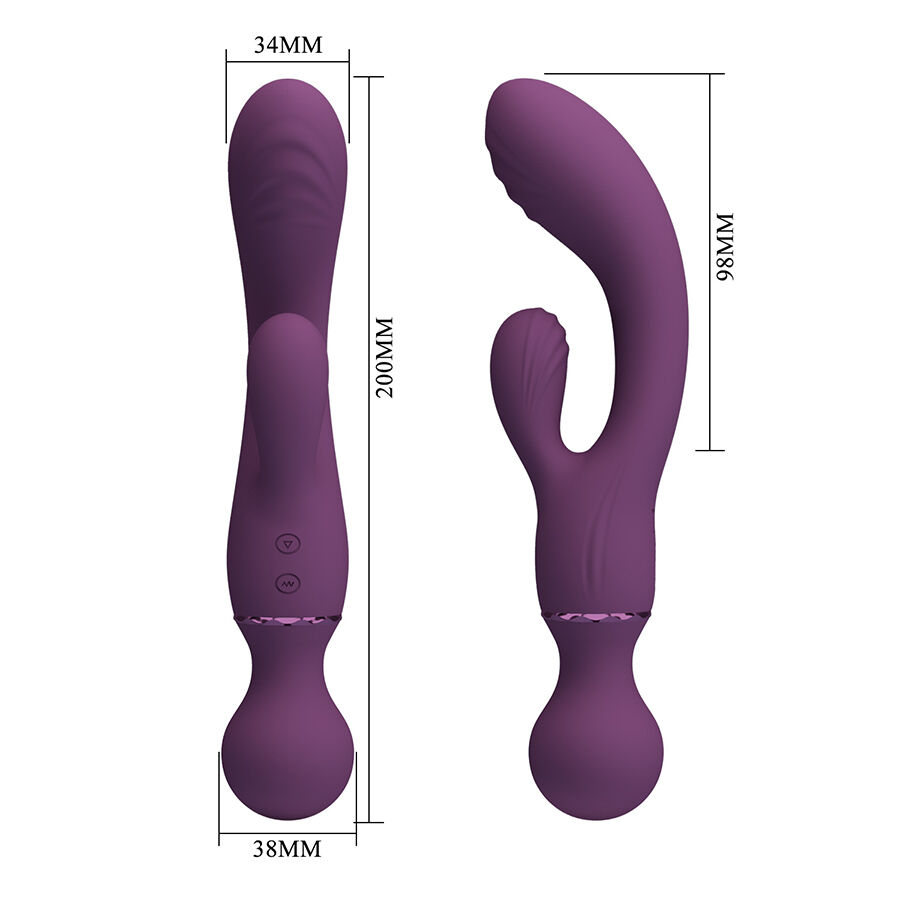Vibrateur polyvalent à double stimulation — PRETTY LOVE FLIRTATION