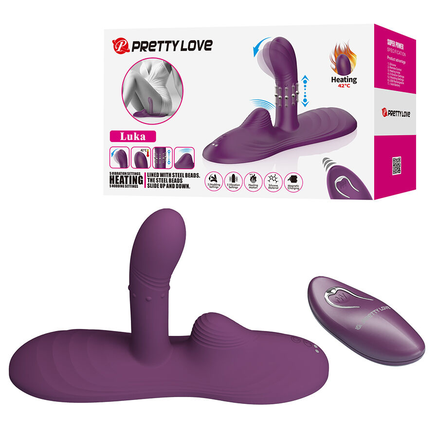 Vibrateur assis mains libres chauffant — PRETTY LOVE FLIRTATION