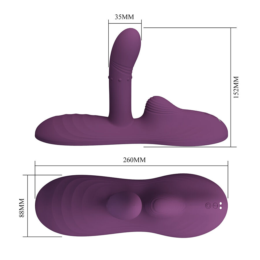 Vibrateur assis mains libres chauffant — PRETTY LOVE FLIRTATION