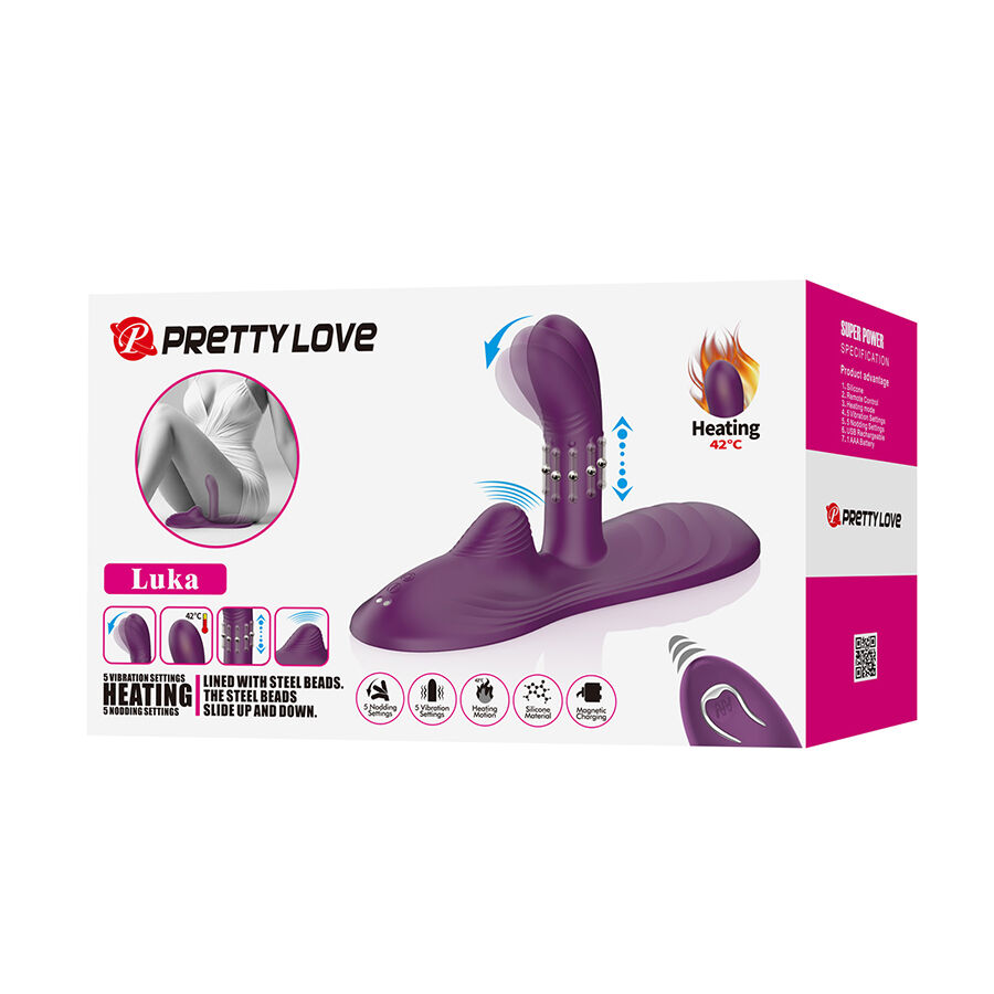 Vibrateur assis mains libres chauffant — PRETTY LOVE FLIRTATION